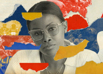 A collage of Diana Salazar Méndez.