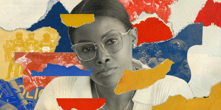 A collage of Diana Salazar Méndez.