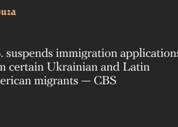U.S. suspends immigration applications from certain Ukrainian and Latin American migrants — CBS — Meduza
