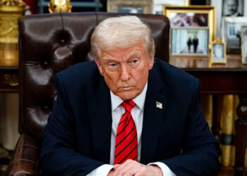 US President Donald Trump during an executive order signing in the Oval Office of the White House in Washington, DC.