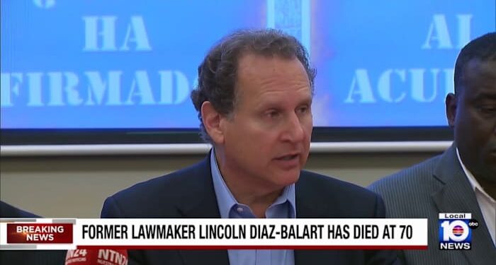 Lincoln Diaz Balart, a former Cuban-American lawmaker who fought for the embargo and migrants' rights, dies at 70