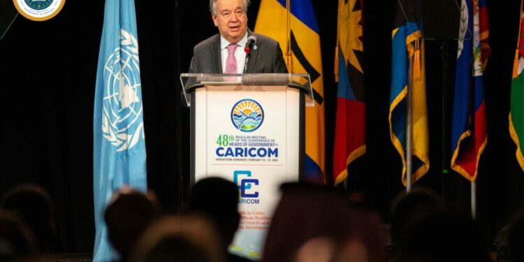 Paradise is in Trouble says UN Sec-Gen at CARICOM Meeting in Barbados – Magnetic Media