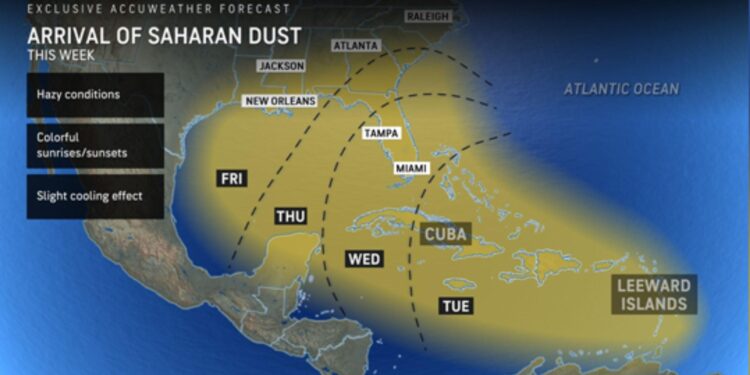 Brace Yourself: Saharan Dust to Sweep Across the Gulf Coast This Weekend – What It Means for Alabama!