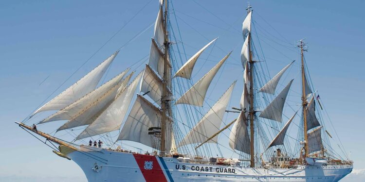 Experience the Arrival of the US Coast Guard Cutter Eagle in Colorful Bridgetown, Barbados!