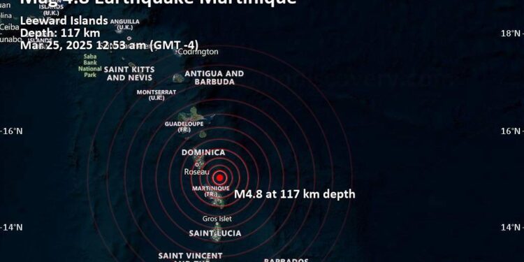 Feel the Tremors: Uncover the Latest Earthquake Activity in Fort-de-France, Martinique!