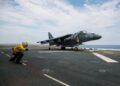 US AV-8B Harrier II Takes Flight Over Guyana: A Powerful Display of Strength Amidst Escalating Tensions with Venezuela