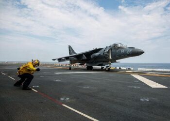 US AV-8B Harrier II Takes Flight Over Guyana: A Powerful Display of Strength Amidst Escalating Tensions with Venezuela