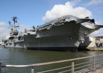 Historic US Navy Nuclear Aircraft Carrier Docks in Jamaica for a Spectacular Welcome!