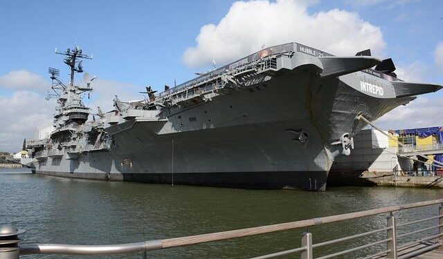 Historic US Navy Nuclear Aircraft Carrier Docks in Jamaica for a Spectacular Welcome!